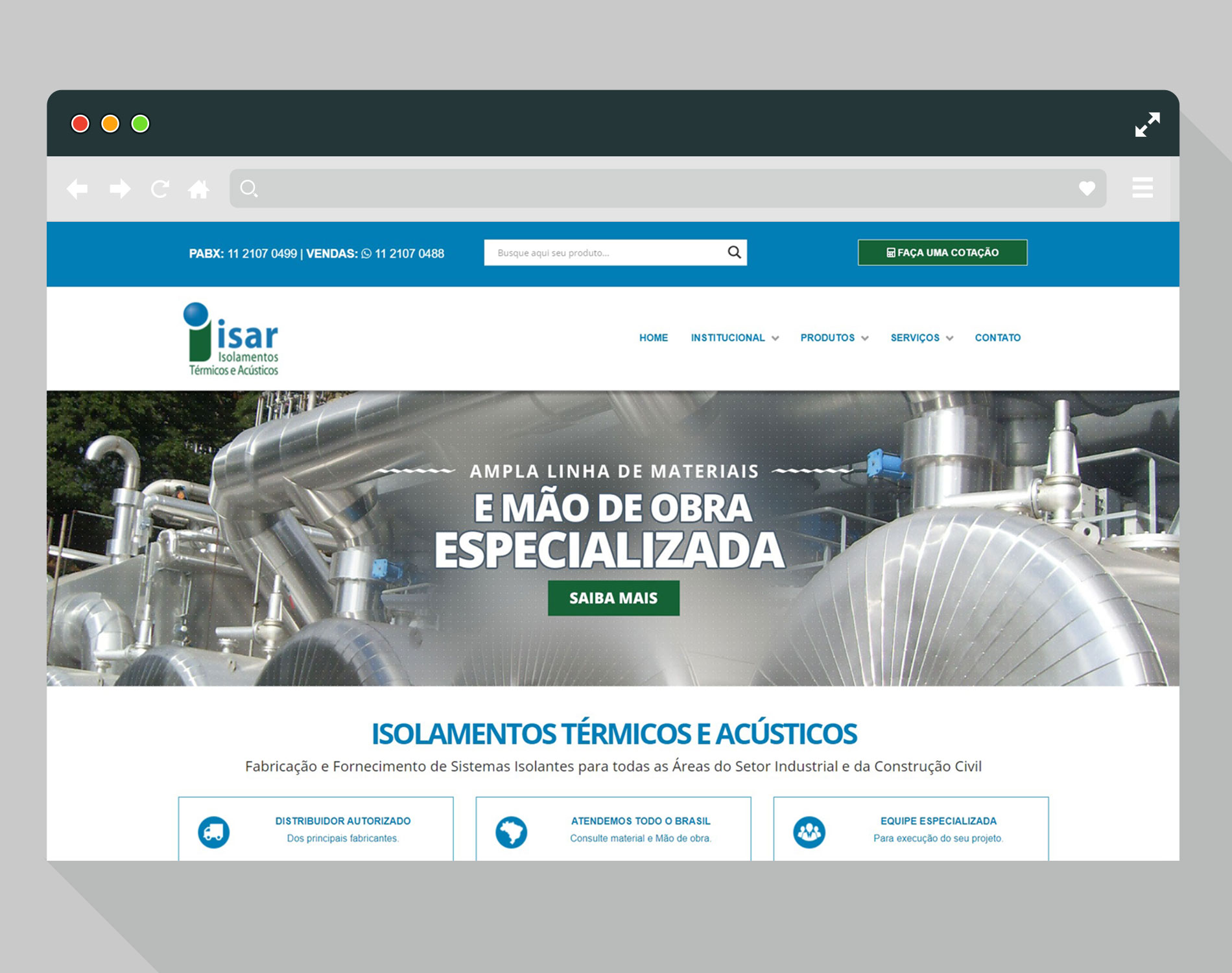 Isar Isolamento acustico e térmico Forros